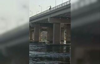 Metrelerce yüksekten Dicle Nehri’ne atlayan çocuklar...