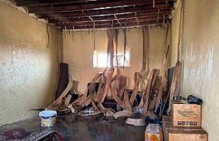 Müştemilatta alev alan tüp yangın çıkardı