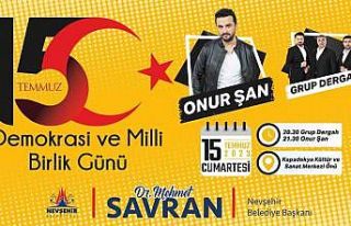 Nevşehir’de 15 Temmuz Demokrasi Zaferi Konseri...