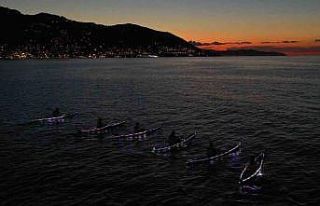 Ordu gecelerinde kano şöleni