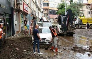 Ordu’da sel sonrası temizlik çalışmaları sürüyor