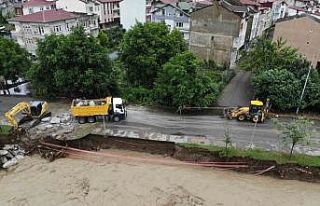 Ordu’yu sağanak vurdu