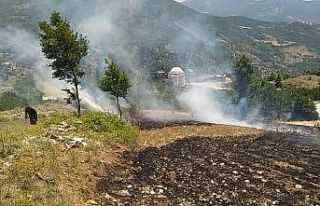 Osmaniye’de ormana sıçrayan anız yangını söndürüldü