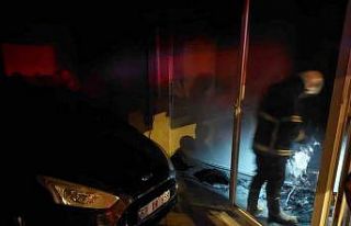 Oto aksesuar dükkanında çıkan yangında faciadan...