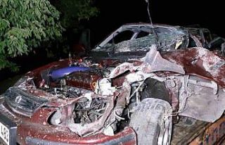 Otomobil köprünün korkuluklarına çarptı: 1’i...