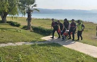(Özel) Gölde yüzerken kalp krizi geçirip hayatını...