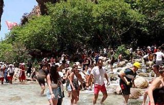 Saklıkent Kanyonunda turist bereketi