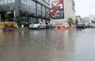 Samsun’da sağanak etkili oldu