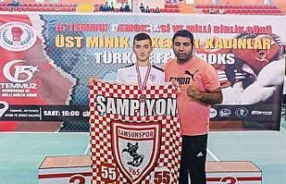 Samsunsporlu boksçu Türkiye 3.’sü oldu