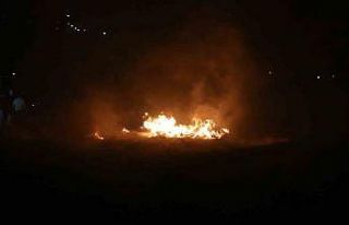 Sandıklı’da korkutan tarla yangını