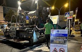 Saraybosna Caddesi’nde yenileme çalışmaları...