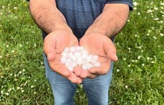 Sarıkamış’ı dolu vurdu