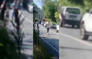 Sarıyer’de orman yolunda araç alev topuna döndü