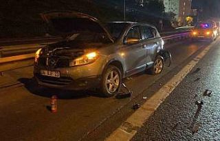 Sarıyer’de sağ şeritte arıza yapan otomobile...