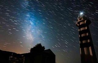 Sarpıncık Deniz Feneri’nde gökyüzü şöleni