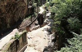 Şeker Kanyonu sel afetinde zarar gördü