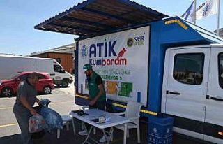 Selçuklu Belediyesinin Mobil Atık Kumbara Aracı...