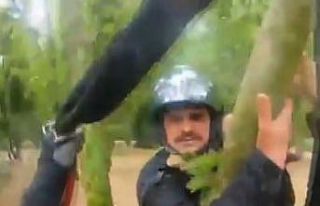 Şile’de selde mahsur kalan 2 kişinin helikopterle...