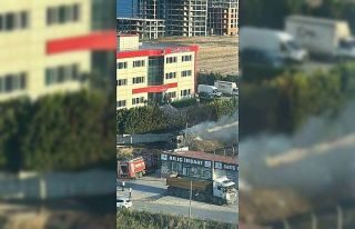 Silivri’de saman yüklü tır alev alev yandı