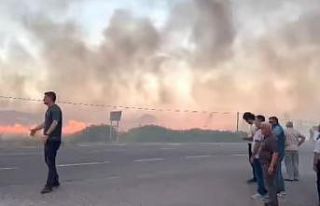 Simav’da arazi yangını