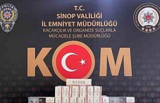 Sinop’ta 10 bin adet boş makaron ele geçirildi