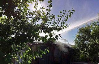 Sungurlu’da çıkan yangında 4 ev kül oldu