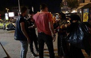 Taksim’de dilenci operasyonu: Bastonlu yaşlı kadın...