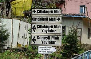 Trabzon’da şaşırtan tabela