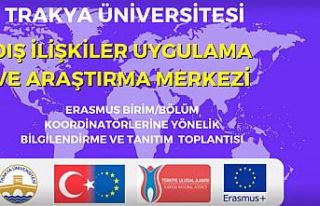 Üniversitede Erasmus tanıtım ve bilgilendirme toplantısı...