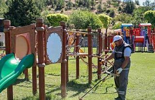Uşak Belediyesinin bakım ve temizlik çalışmaları...