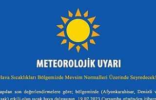 Uşak Valiliği’nden sıcak hava uyarısı