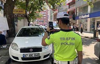 Uyarılara aldırış etmeyen sürücülere ceza kesildi