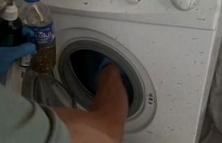 Uyuşturucuyu çamaşır makinesine saklamışlar