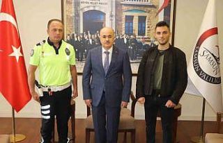 Vali Dağlı’dan hız yapan motosikletli gence baba...