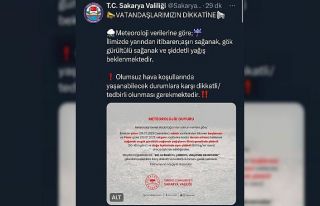 Valilik ve AFAD sağanağa karşı uyardı