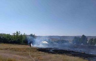 Van’da mezarlık yangını