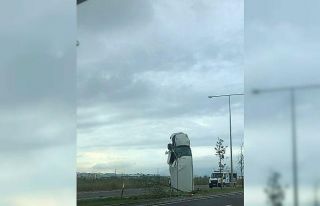 Yağmurda şaha kalktı