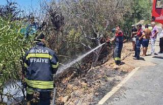 Yangın çıkarıp, kendini boğmaya çalıştı