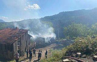 Yangında patlayan tüp parçasının isabet ettiği...