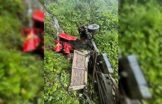 Yayla yolunda kamyon uçuruma yuvarlandı: 1 ölü,...