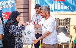 Yedi Başak kurban emanetlerini sahiplerine ulaştırdı