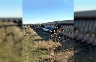 Yoldan çıkan otomobil borulara çarptı: 1 yaralı