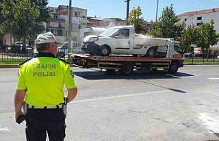 Zincirleme trafik kazasında 2 kişi yaralandı