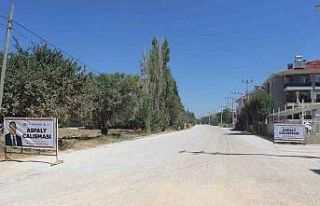 10 bin metre kanalizasyon imalatının ardından asfaltlama...