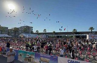 1160 çocuğun bisiklet sevinci