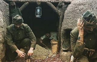1915 Siper Canlandırması Alanı’nda ziyaretçiler...