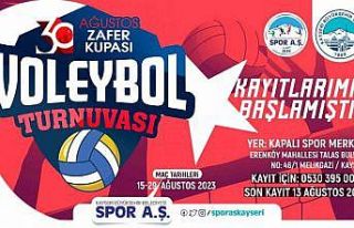30 Ağustos Zafer Kupası Voleybol Turnuvası Kayıtları...
