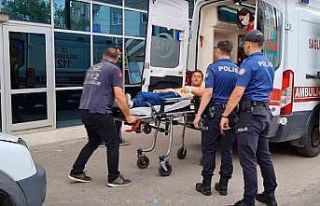 Adliye önünde kendini ateşe verdi