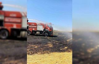 Ağrı’da tarla yangını