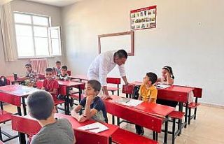 Ağrı’da yaz kurslarına katılan öğrenciler...